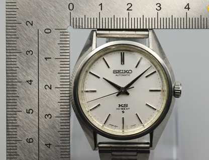 *Exc+5* Vintage SEIKO King Seiko 5621-7020 Automatic White Dial Round Mens Watch