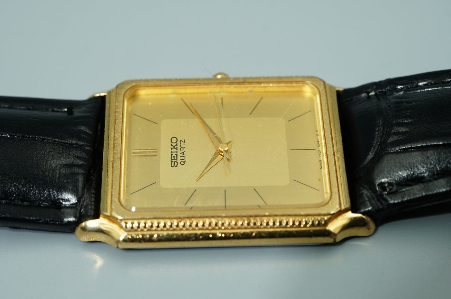 *Exc+5* Vintage 1994 SEIKO  5040 Quartz Gold Square 26mm Women,Ladies Watch