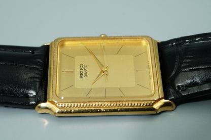 *Exc+5* Vintage 1994 SEIKO  5040 Quartz Gold Square 26mm Women,Ladies Watch