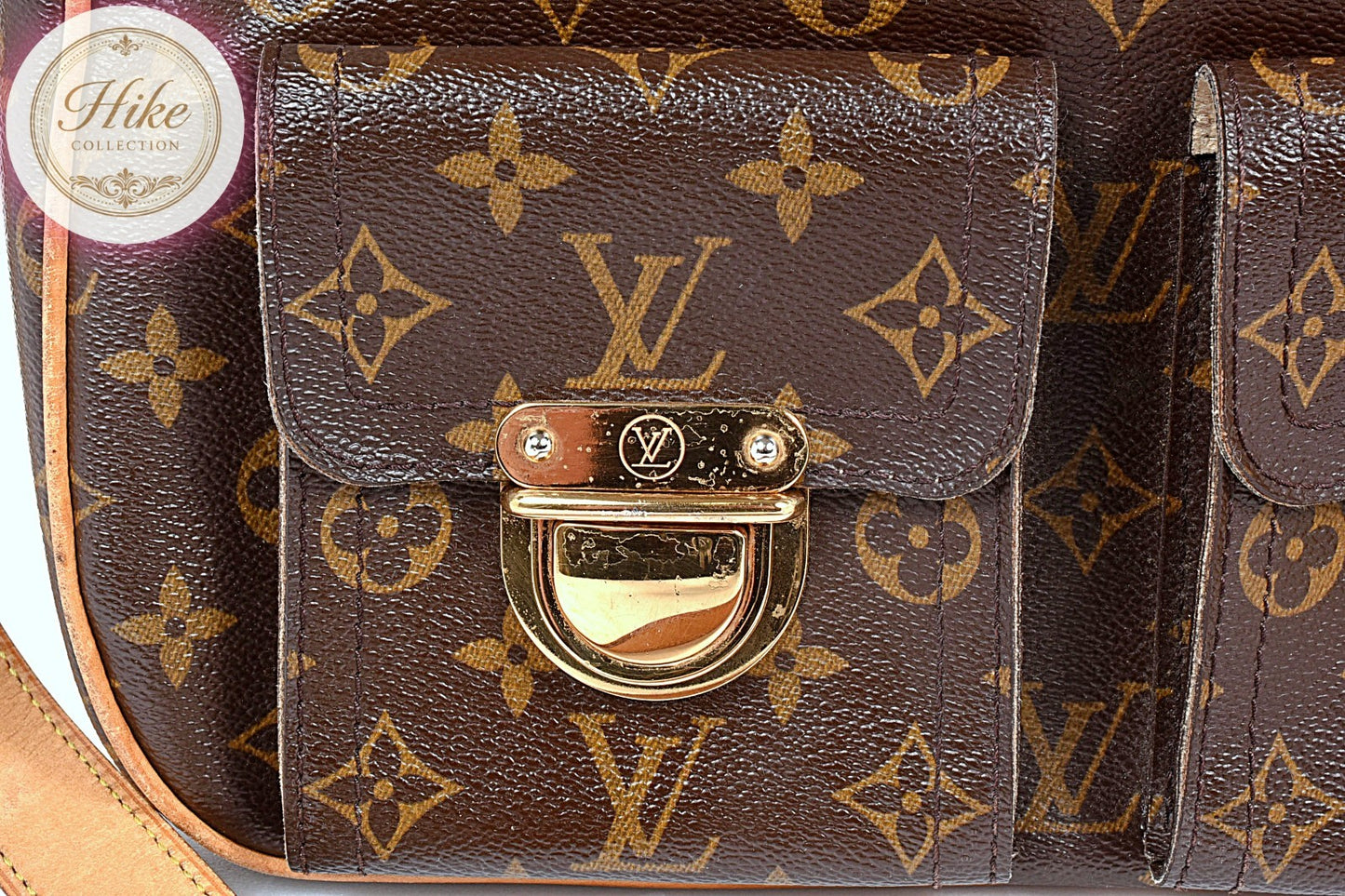 Louis Vuitton Hudson GM Monogram Shoulder Bag M40045 Authentic Condition *AB*
