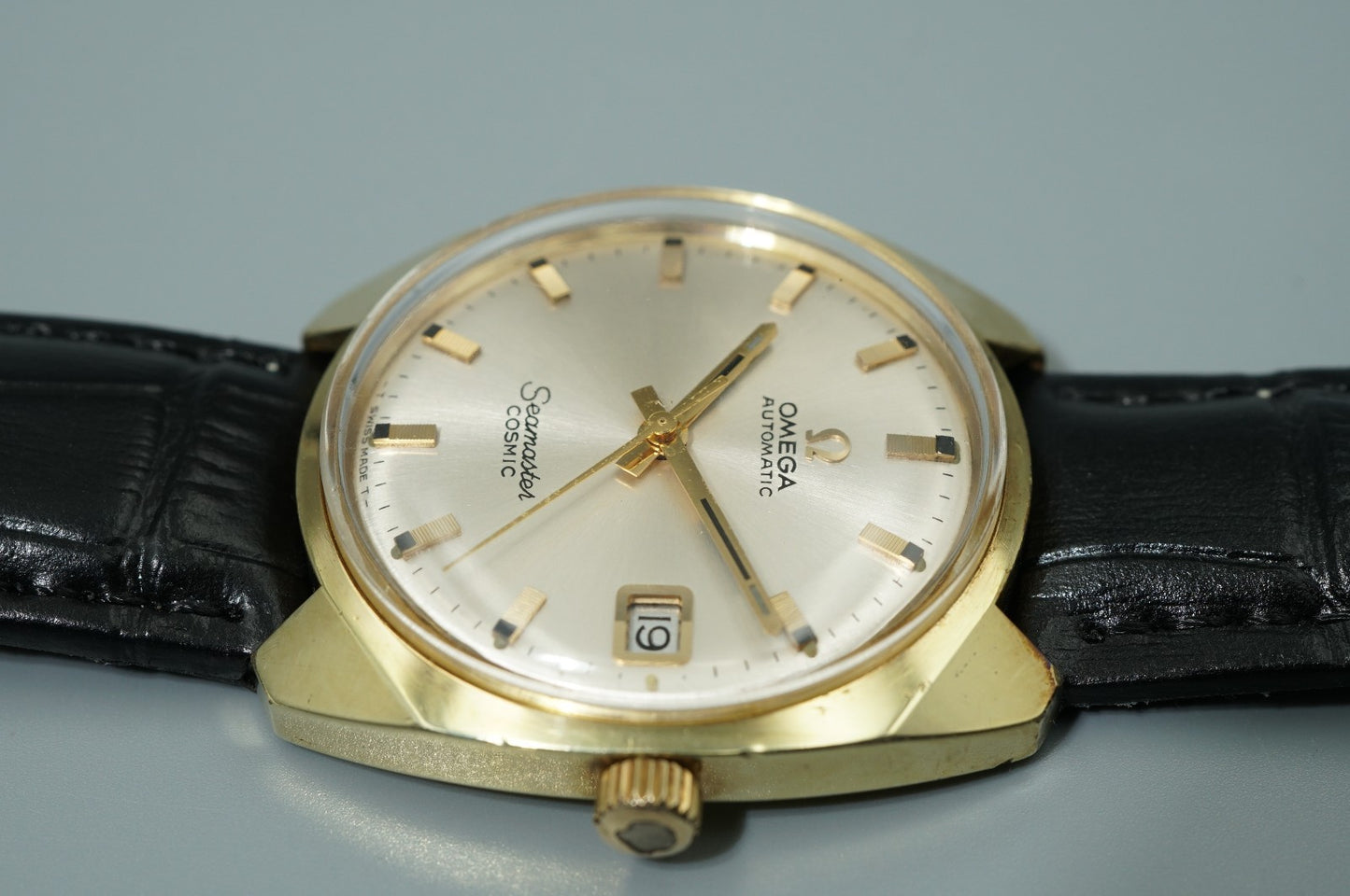 *Exc+5* Vintage 1970s OMEGA Seamaster 166022-TOOL 105 Auto Gold 33mm Mens Watch