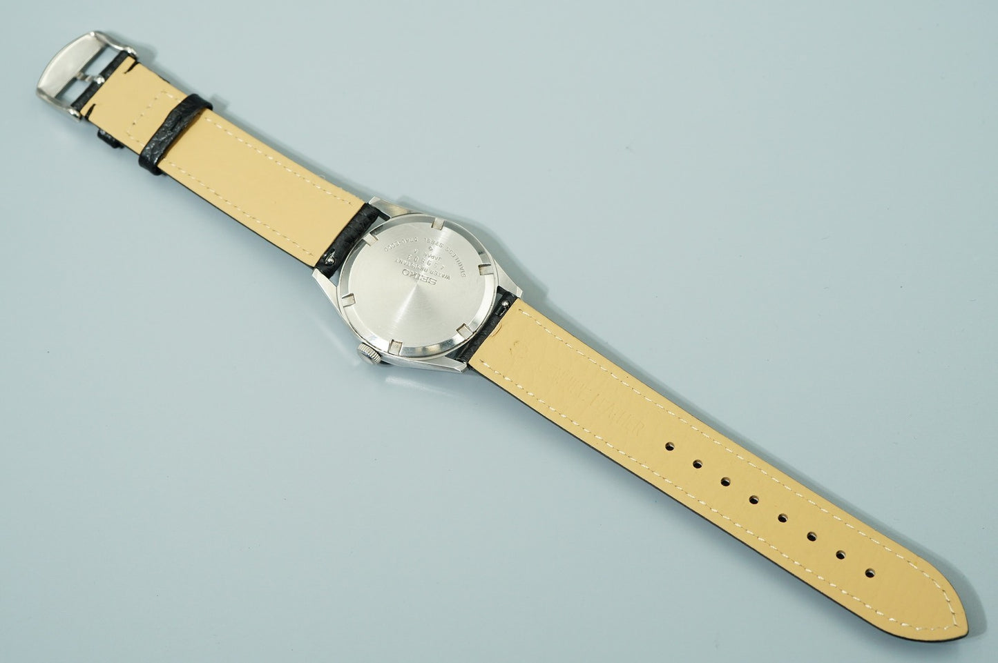 N MINT Vintage 1964 SEIKO LORD MARVEL 5740-8000 AT Silver Round 34mm Mens Watch