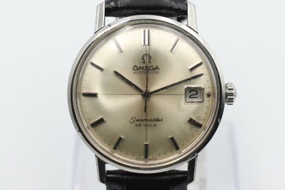 *N MINT* Vintage OMEGA Seamaster De Ville Automatic Silver Dial 34mm Mens Watch