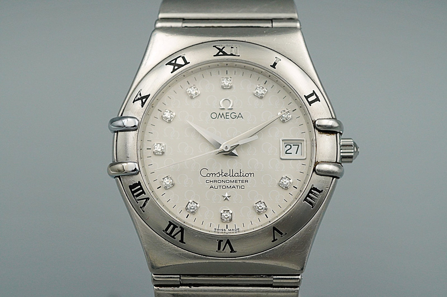 Exc+5 OMEGA Constellation CHRONOMETER Cal.1120 Automatic White 35mm Mens Watch