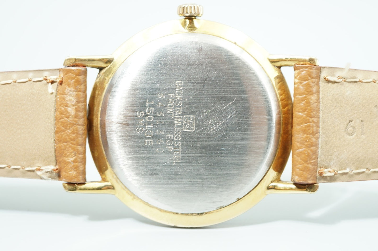 *Exc+5* Vintage SEIKO Sportsman 15019E Hand Winding Gold Dial 35mm Mens Watch