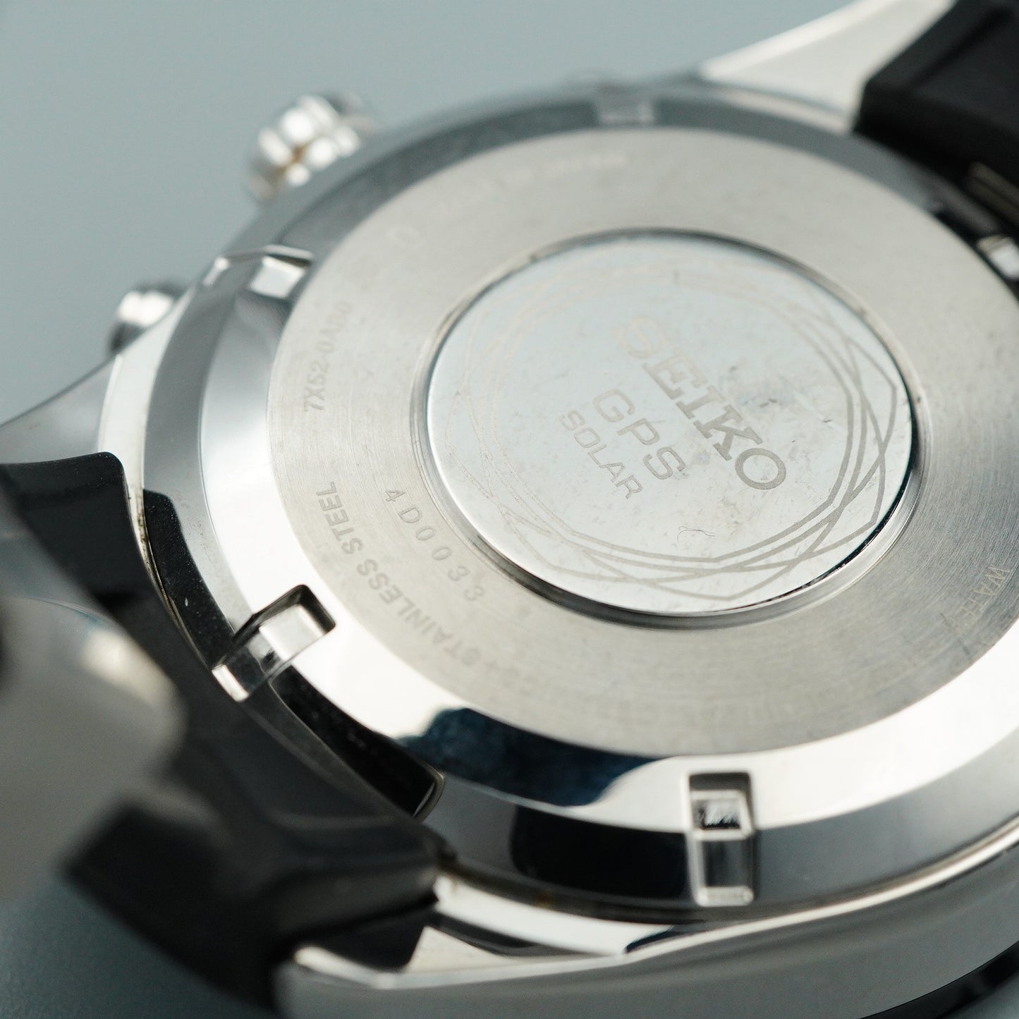 *N MINT Box & Paper* SEIKO ASTRON 7X52-0AB0 Solar Black Round 47mm Mens Watch