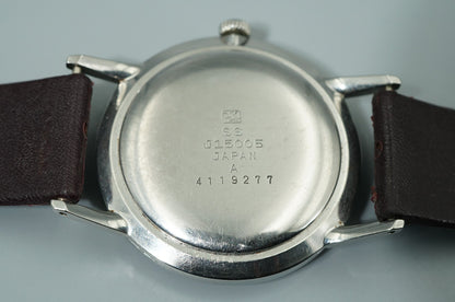 *Exc+5* Vintage1964 SEIKO Sportman J15005 Hand Winding Silver 35mm Mens Watch