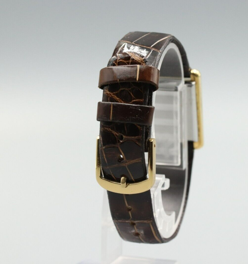 *Exc+5* Vintage OMEGA De Ville Cal.625 Hand Winding Gold Dial Square Women Watch
