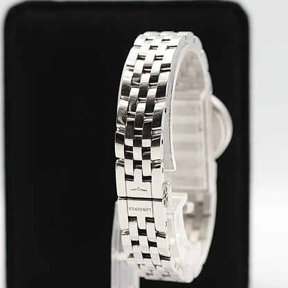Vintage LONGINES Dolce vita L5.174.0 Quartz Diamond Bezel Black 20mm Women Watch