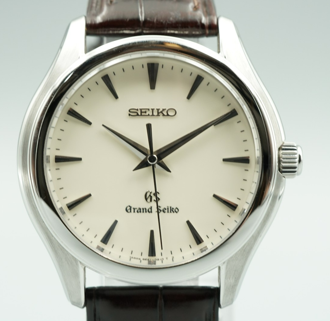 *MINT* Vintage1997 Grand SEIKO 9F61-0A10 Quartz White Dial Round 35mm Mens Watch
