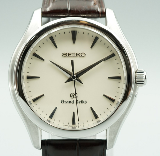 *MINT* Vintage1997 Grand SEIKO 9F61-0A10 Quartz White Dial Round 35mm Mens Watch