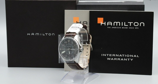 serviced *MINT* HAMILTON Khaki  H647150 Automatic Gray Dial Round Mens Watch