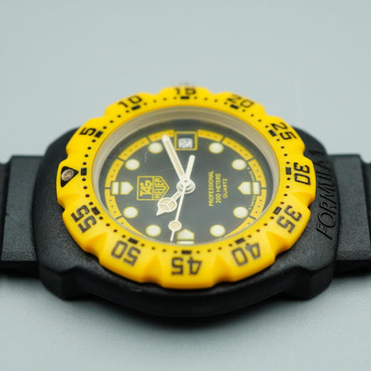 *N MINT* Vintage TAG Heuer FORMULA 1 380.508 Quartz Black Dial 28mm Women Watch