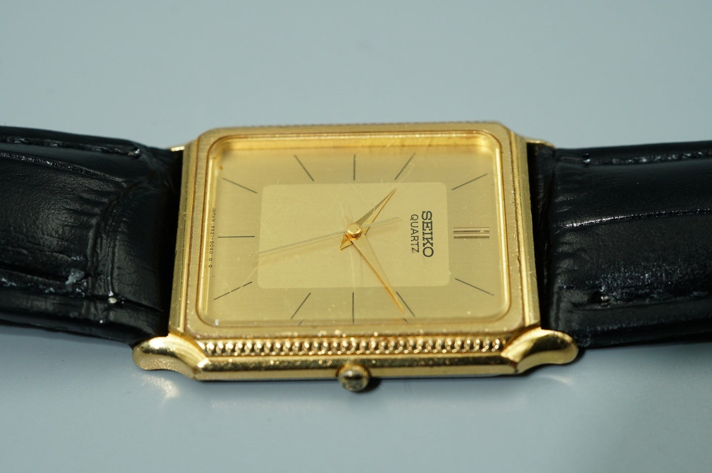 *Exc+5* Vintage 1994 SEIKO  5040 Quartz Gold Square 26mm Women,Ladies Watch