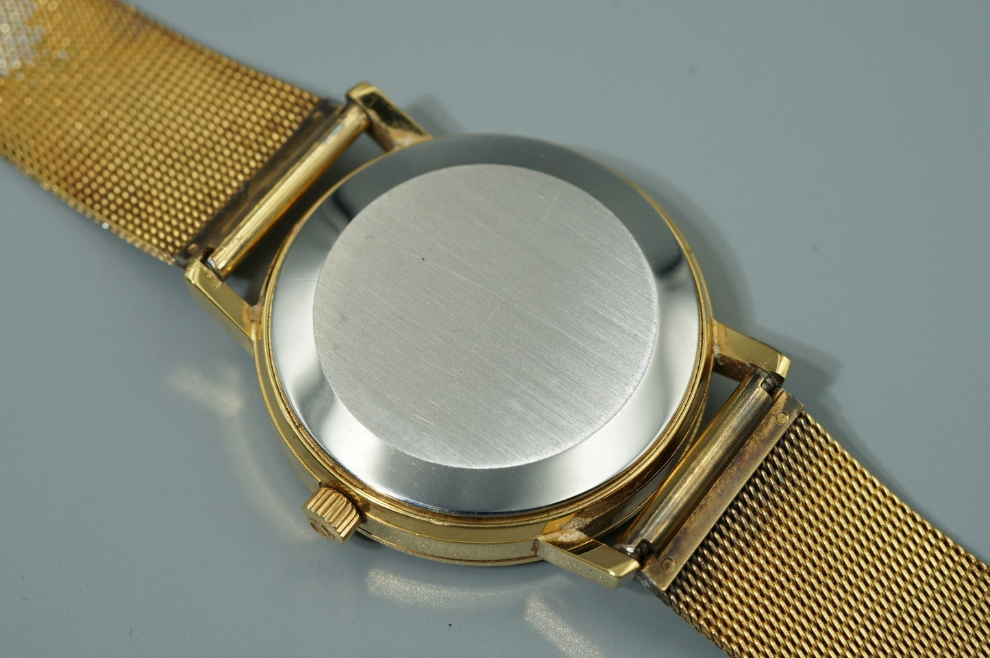 *Exc+5* Vintage 1972 OMEGA Cal.1012 Automatic Gold Dial Round 34mm Mens Watch
