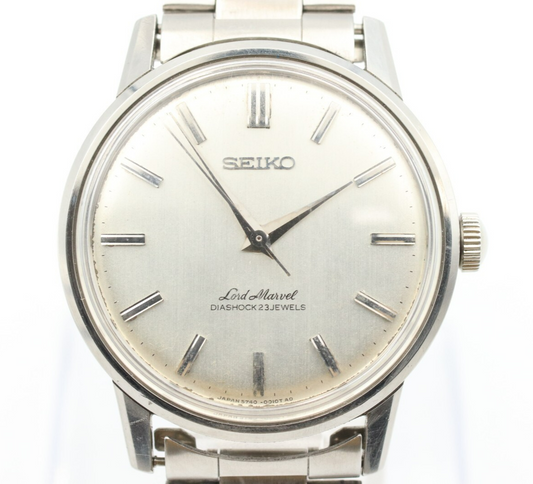 *N MINT* Vintage SEIKO Lord Marvel 5740-0010 Hand winding Silver Dial Mens Watch