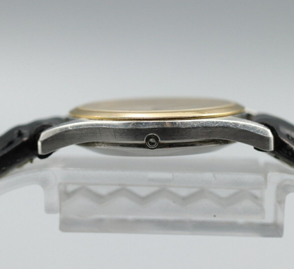 *Exc+5* Vintage OMEGA De Ville Cal.1387 Quartz White Dial Round Women Watch