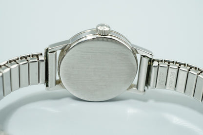Vintage 1966 OMEGA De Ville Cal.620 Hand Winding Silver Dial 20mm Women Watch