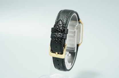 *Exc+4* Vintage 1982 OMEGA De Ville Cal.1417 Qz Gold Octagon 25mm Women Watch