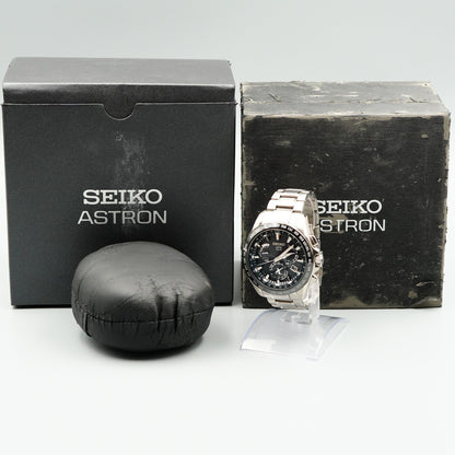 *MINT in Box* SEIKO ASTRON SBXB045 8X53-0AB0 Solar Black Round 45mm Mens Watch
