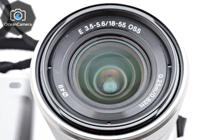 SONY NEX-5 Silver Mirrorless Digital Camera 18-55mm Lens Japanese language only