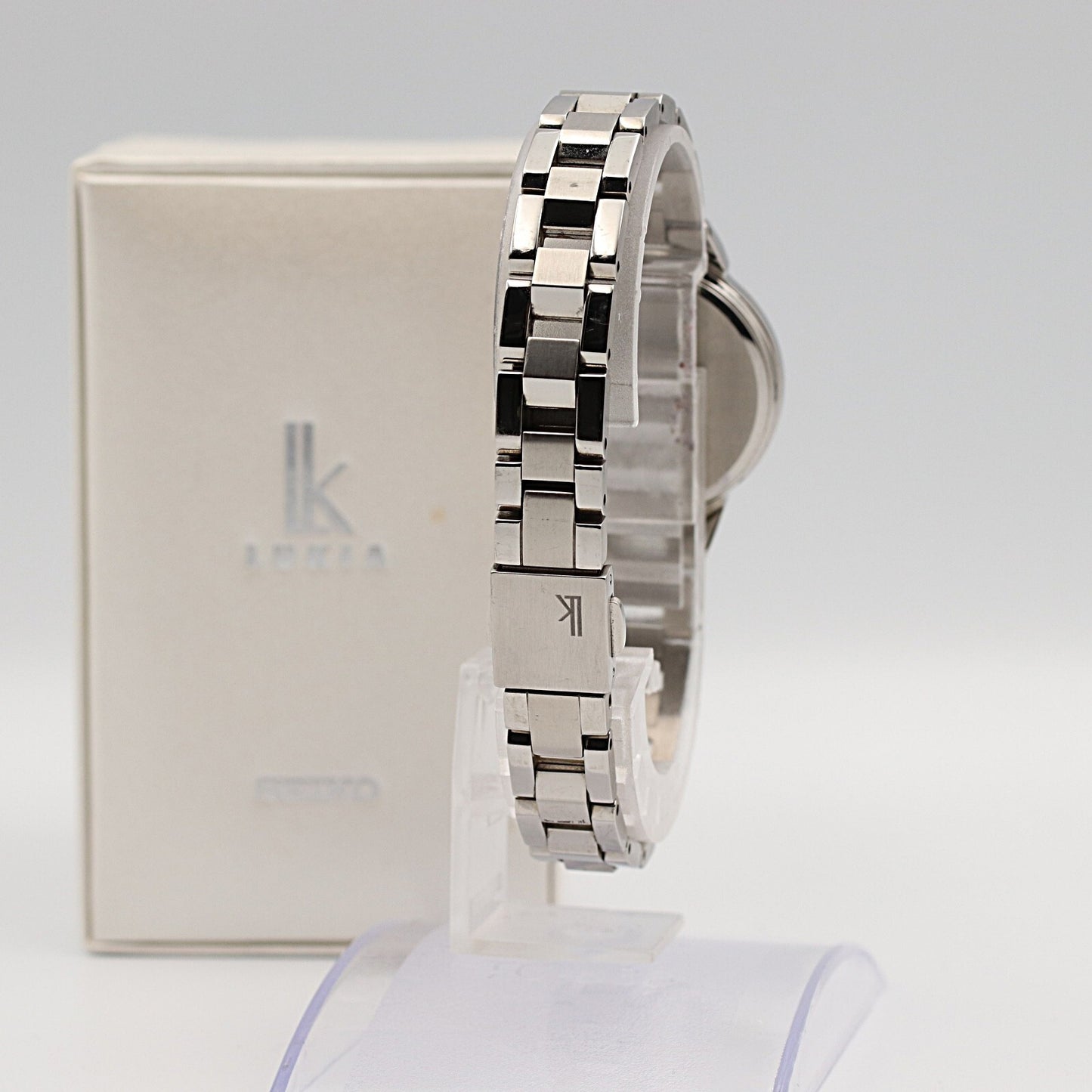 *NEAR MINT* SEIKO Lukia 1B25-0AC0 Solar RED Dial Round 29m Women Watch JAPAN