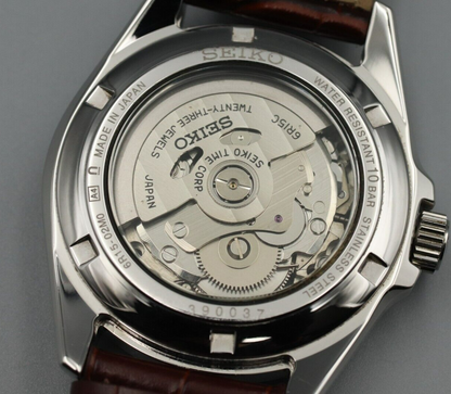 *MINT* Vintage Seiko Presage 6R15-02M0 Automatic Black Dial 23J Round Mens Watch