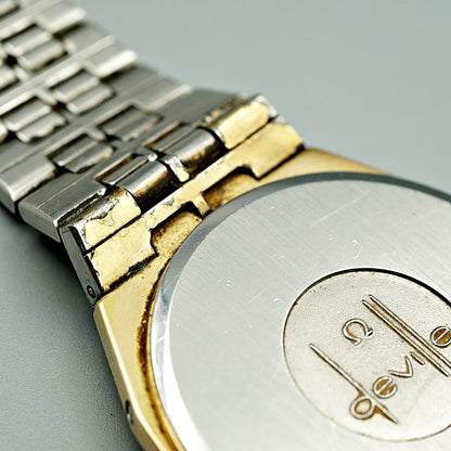 *Exc+4* Vintage 1977 OMEGA De Ville Cal.1332 Qz Gold Octagon 34mm Mens Watch
