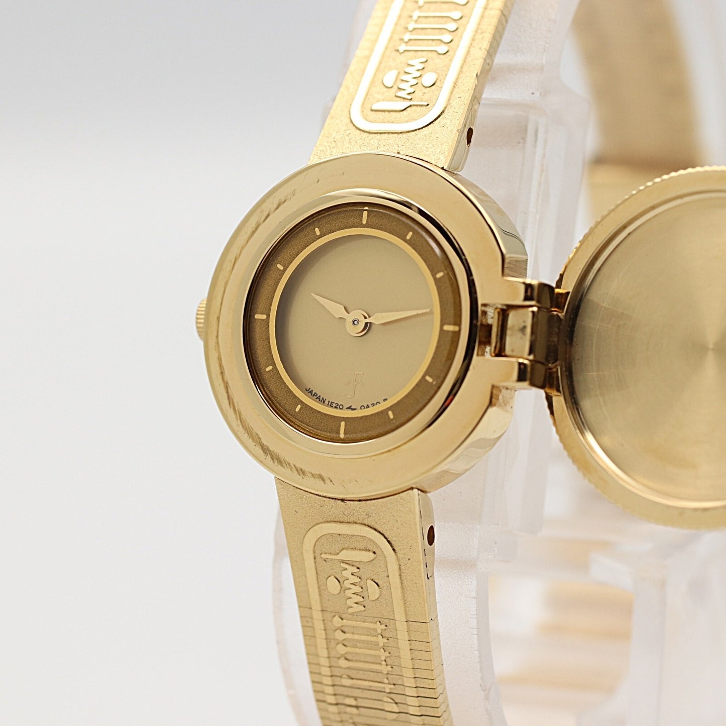 *N MINT* SEIKO Golden Nefertiti 1E20-0A20 Quartz Gold Dial 18mm Women Watch