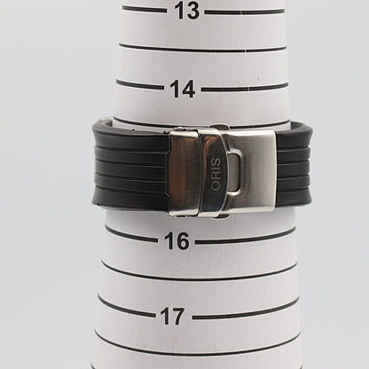 N MINT Vintage 1990s ORIS  7521-44 Automatic Black Dial  42mm 15.5cm Mens Watch