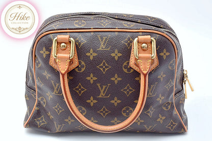 Louis Vuitton Manhattan PM Monogram Brown Handbag M40026 Authentic Condition *A*