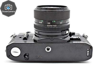 *N MINT* Canon AE-1 Program Black 35mm SLR Film Camera NFD 50mm F1.4 Lens JAPAN