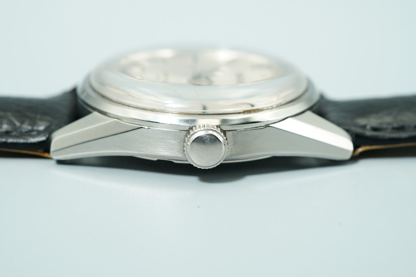 N MINT Vintage 1964 SEIKO LORD MARVEL 5740-8000 AT Silver Round 34mm Mens Watch