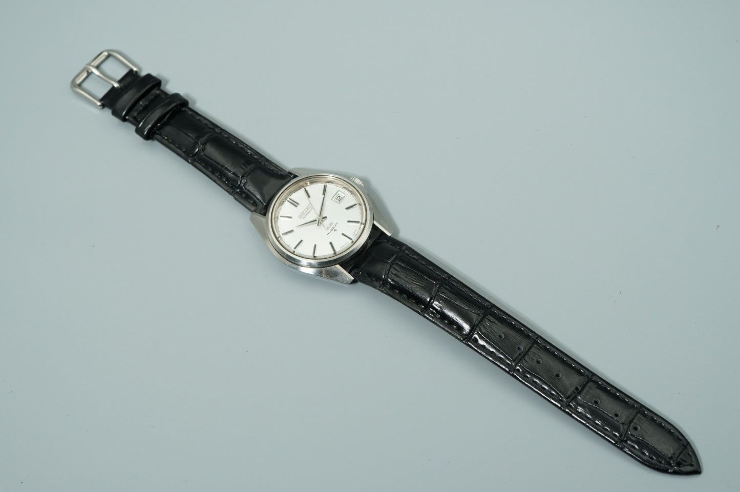 *Exc+4* Vintage 1969 SEIKO KS HI-BEAT 5626-7000 Automatic Silver 36mm Mens Watch