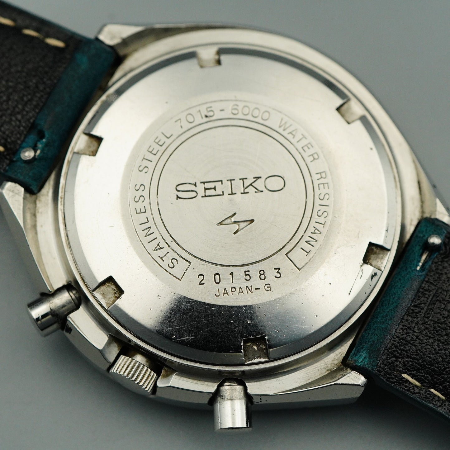 *Exc+5* Vintage 1972 SEIKO 5SPORTS 7015-6000 AT Gold  Round 42mm Mens Watch