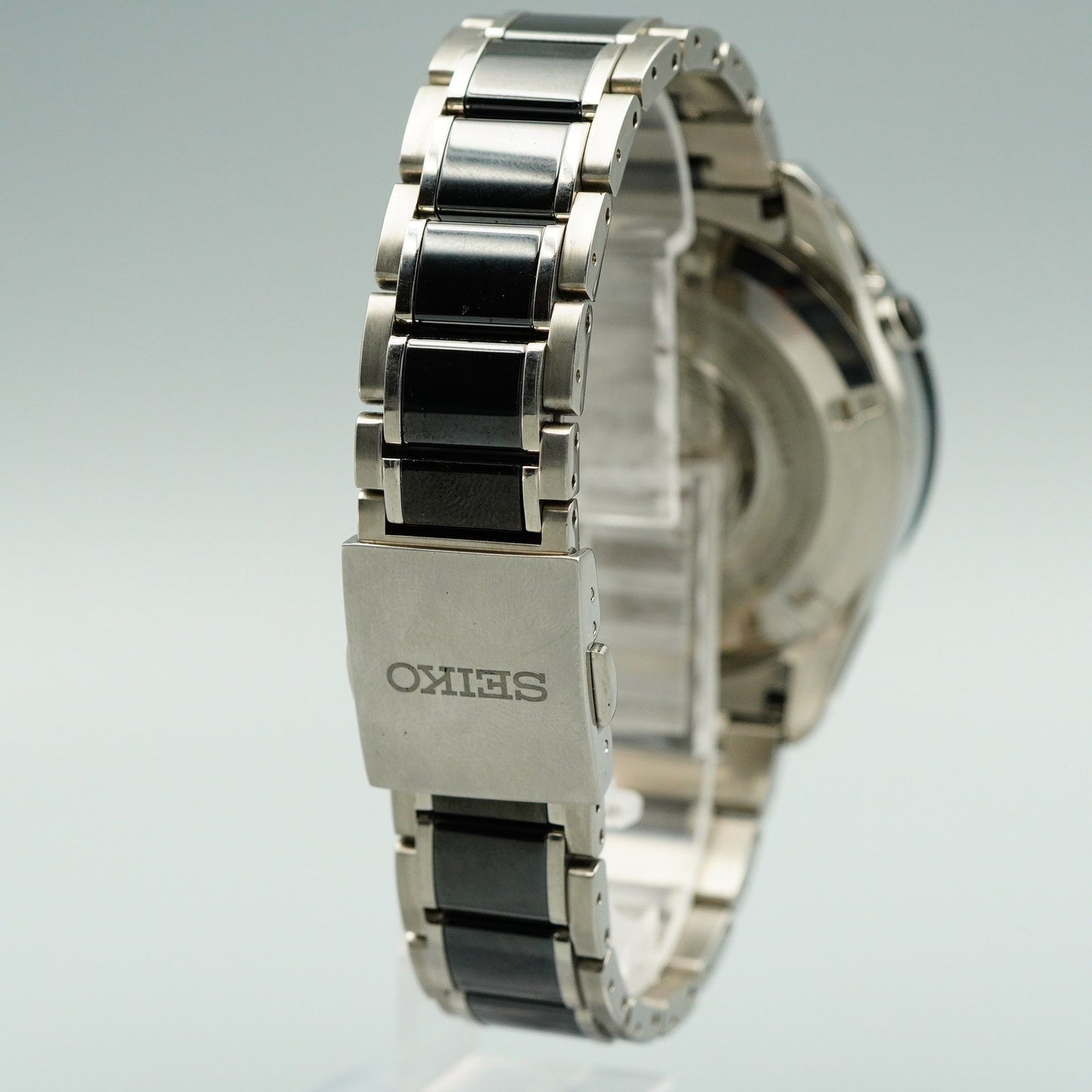 *NEAR MINT* Box & Paper SEIKO ASTRON 7X52-0AF0 Solar Black Round 47mm Mens Watch