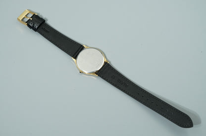 *NEAR MINT* Vintage 1998 SEIKO DOLCE 5E31-6070 Quartz Gold Round 31mm Mens Watch