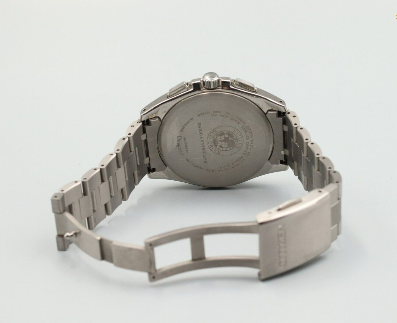 *Exc+5*  CITIZEN H804-T018696 A78040-57A Attesa Eco-Drive Solar Radio Mens Watch