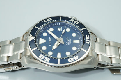 *NEAR MINT*  SEIKO  SCUBA 6R15-00G0 Automatic Blue Dial Round 45mm Mens Watch