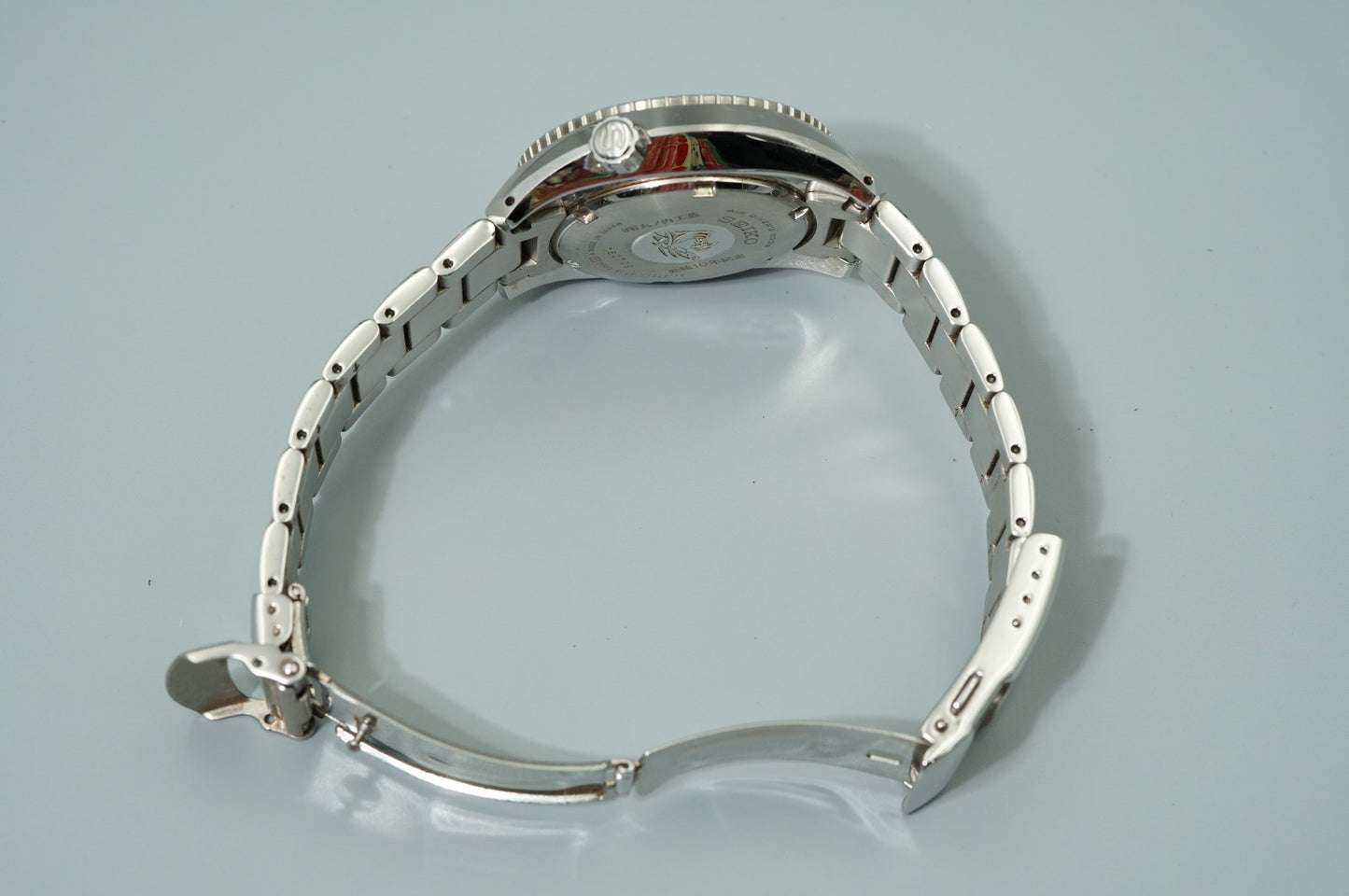 *NEAR MINT*  SEIKO  SCUBA 6R15-00G0 Automatic Blue Dial Round 45mm Mens Watch