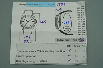 *N MINT* Vintage 1974 SEIKO KS HI-BEAT 5625-7113 AT Silver Round 35mm Mens Watch