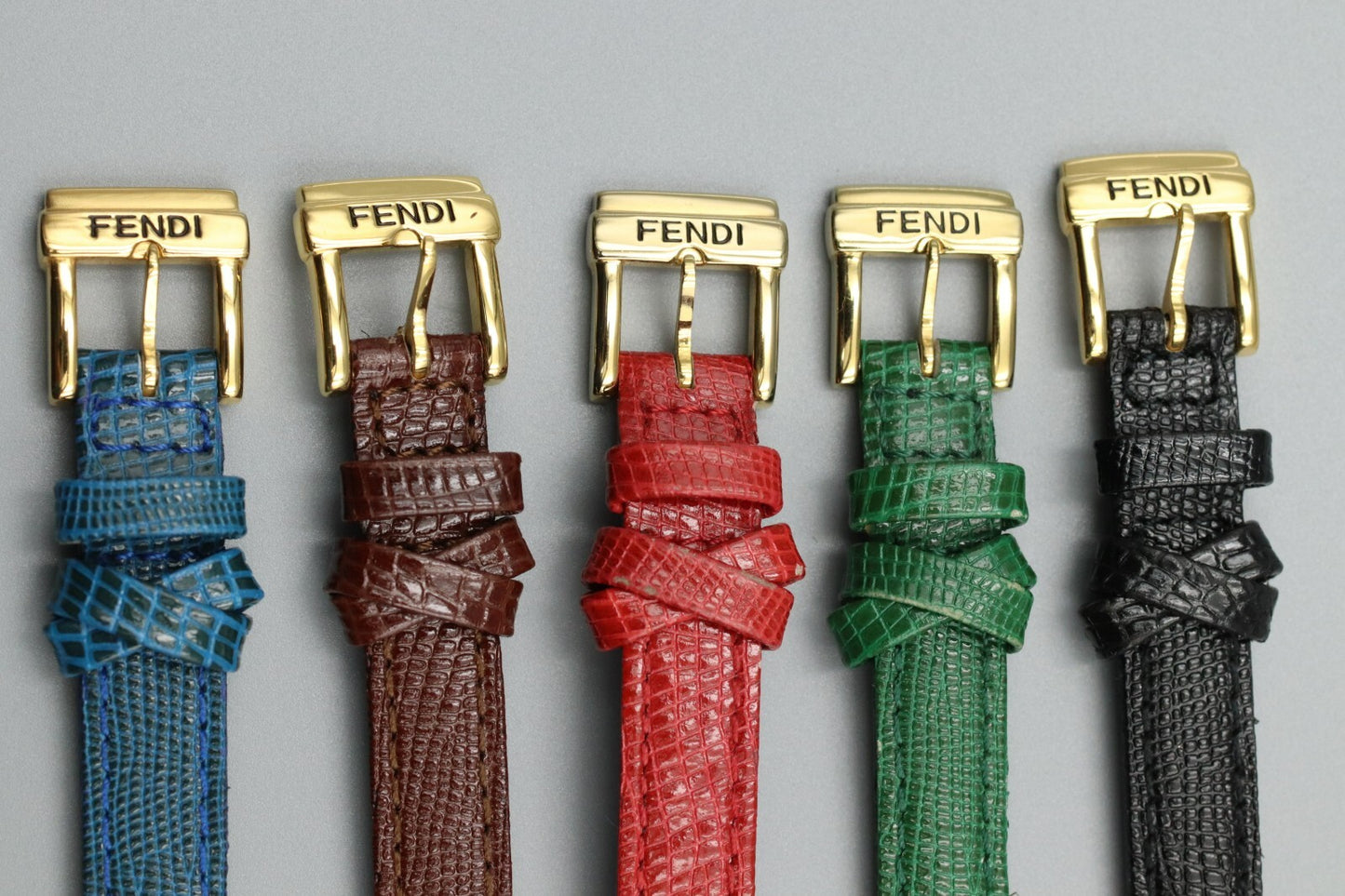 5 Collors [NEAR MINT in Box] FENDI 640L Change Belt Quartz Ladies Watch JAPAN