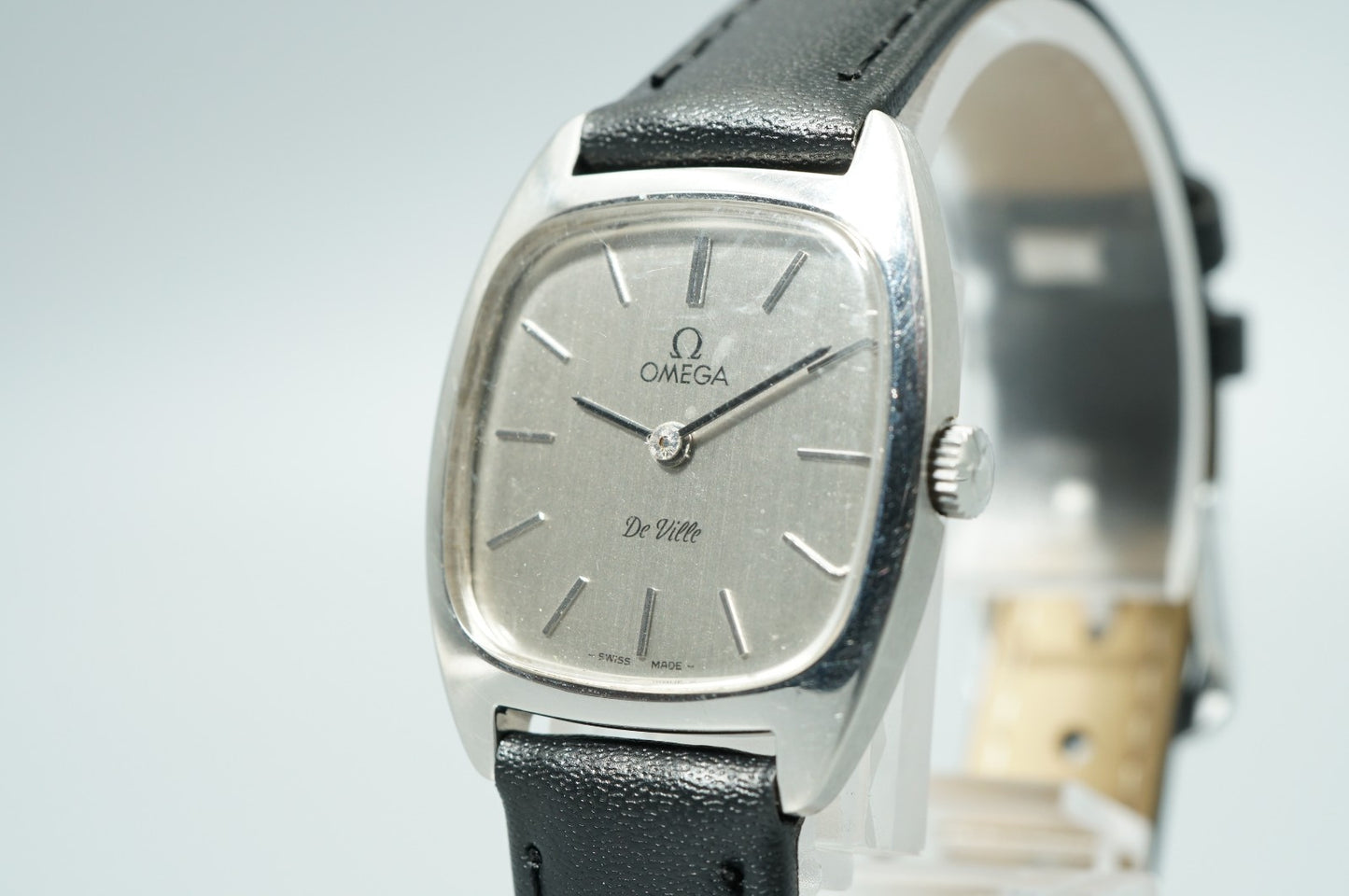 N MINT Vintage 1962 OMEGA De Ville Cal.625 Hand Wind Silver 25mm Women Watch