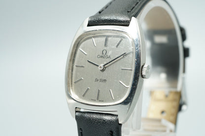 N MINT Vintage 1962 OMEGA De Ville Cal.625 Hand Wind Silver 25mm Women Watch