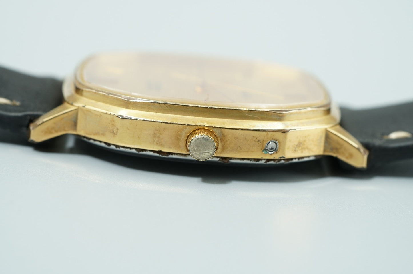 *Exc+4* Vintage 1970 OMEGA De Ville Cal.1332 Quartz Gold Octagon 31mm Mens Watch