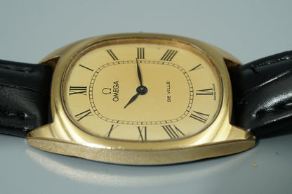 *Exc+5* Vintage 1971 OMEGA De Ville Cal.625 Hand Wind Gold Roman 29mm Mens Watch