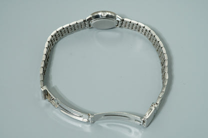 NEAR MINT Vintage OMEGA De Ville Hand Winding Silver Dial Round 22mm Women Watch