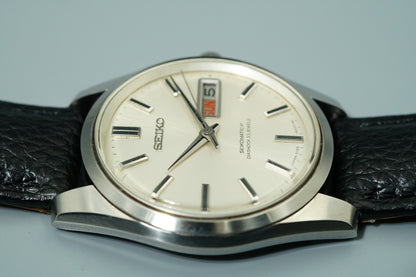 *N MINT* Vintage 1967 SEIKO MATIC-P 5106-8010 AT Silver Round 36mm Mens Watch
