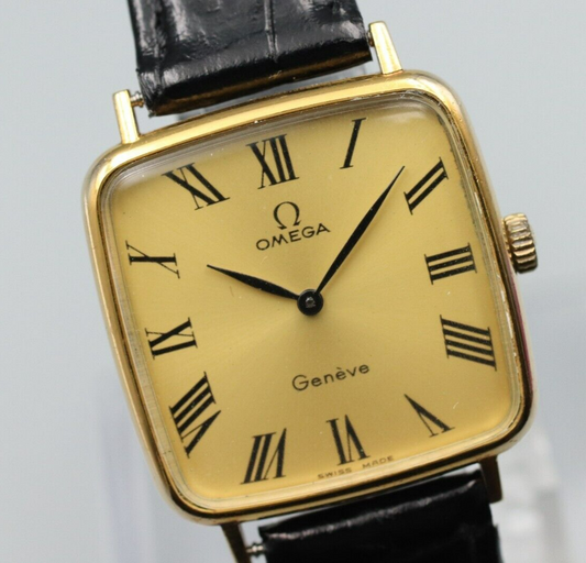 *N MINT* Vintage OMEGA De Ville Cal.625 Hand Winding Gold Roman Dial Mens Watch