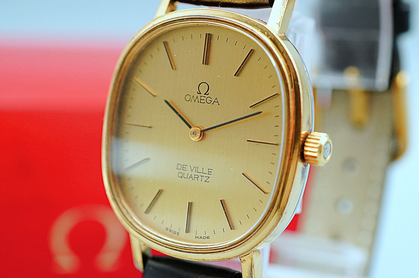 *Exc+5* Vintage 1978 OMEGA De Ville Cal.1330 Ref.MD 191.0046 Qz 15mm Mens Watch